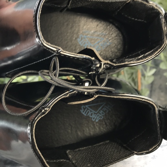 There Abouts Black Rubberized Vinyl Casual Step-In Zip Boots Girls 5M🖤NWT🖤 - Picture 7 of 12